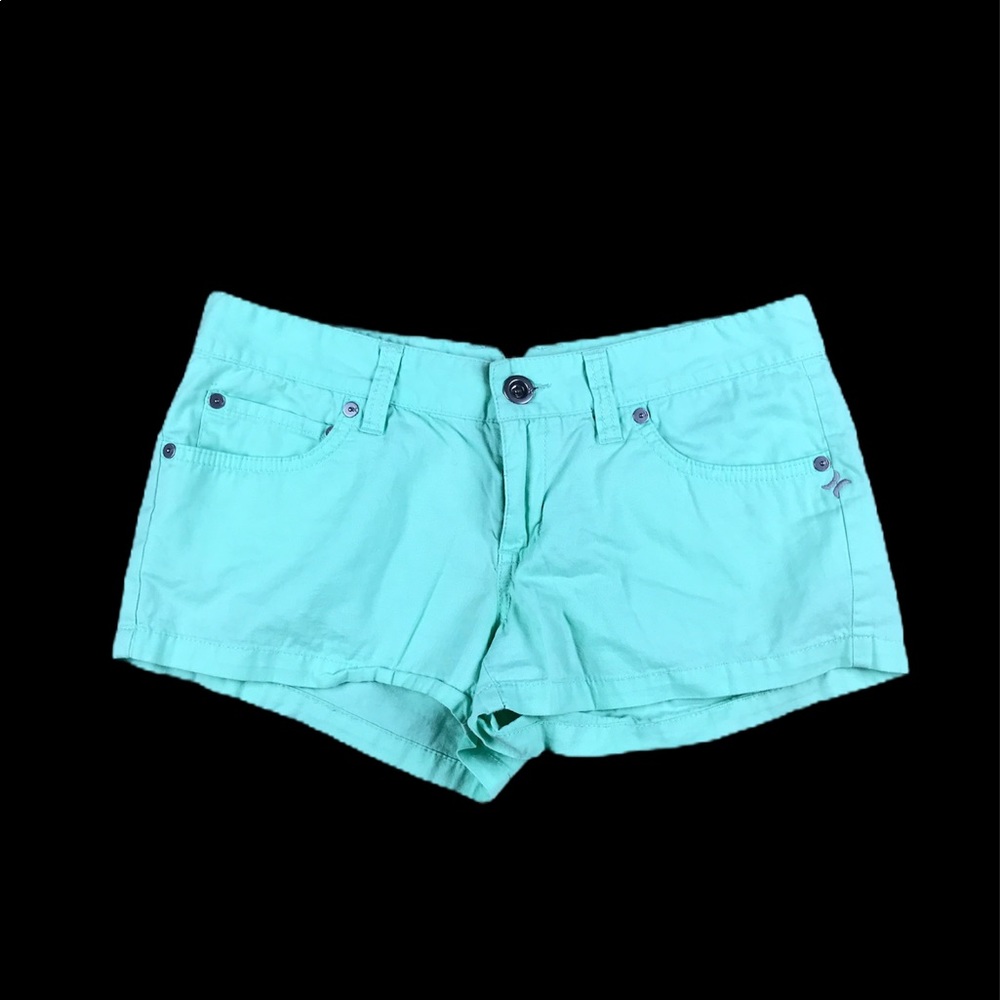 Hurley Mint Green Women's Casual Shorts